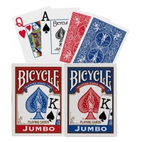 Bicycle Jumbo Blister Pack 2 kortų kaladės (Mėlynos ir raudonos)